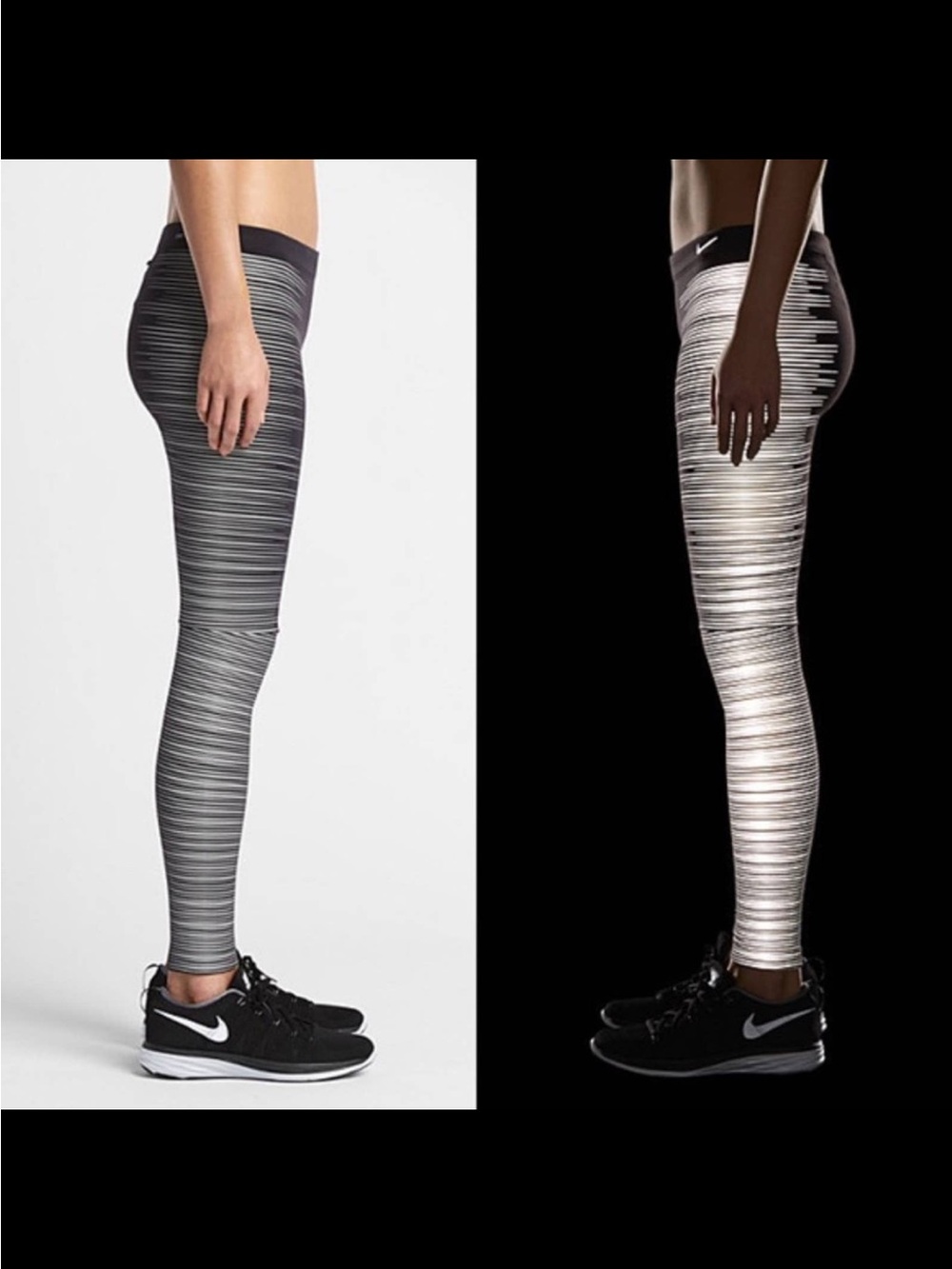 NWT NIKE Reflective Running Leggings